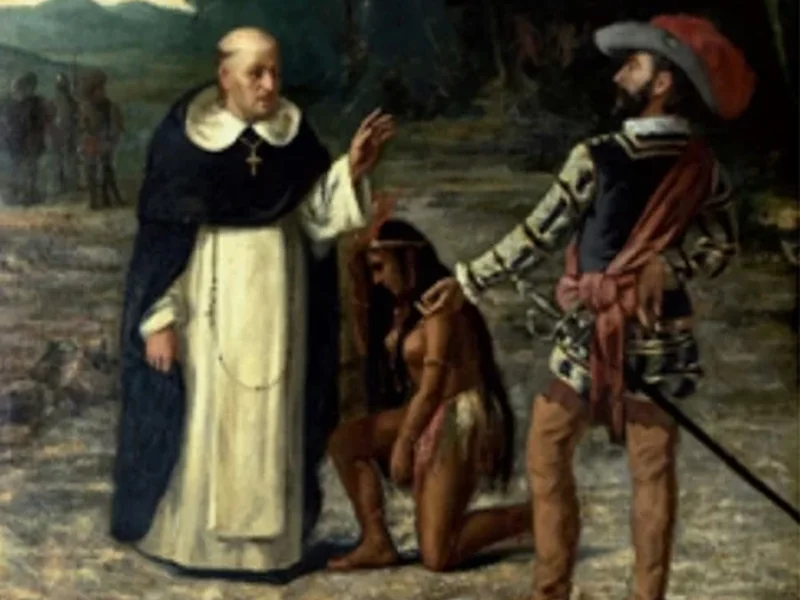 1863-Sebastin Gelabert - L'atto di padre Bartolome de las Casas (1889)